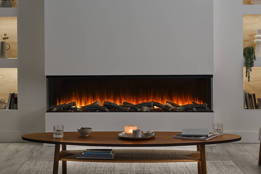 British Fires New Forest 75" Electric Fireplace