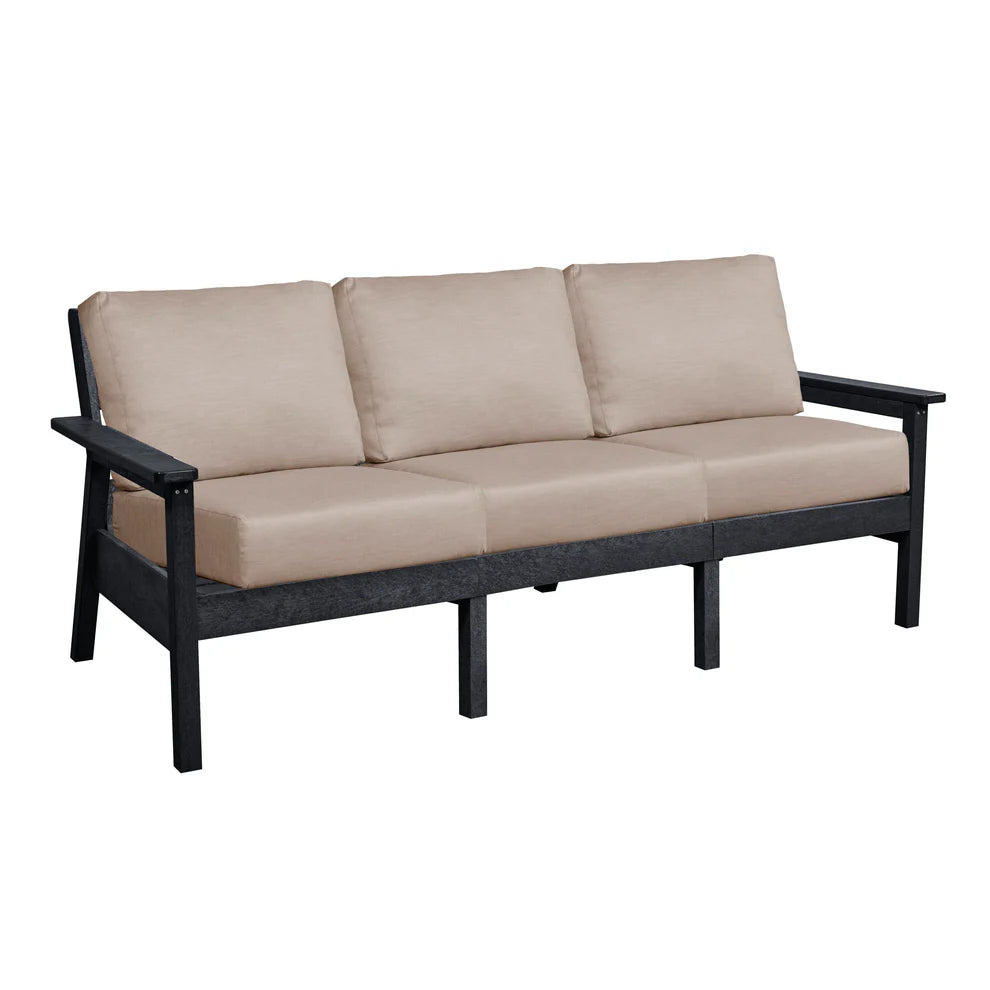 C.R. Plastic Products Tofino Deep Seating  Sofa with Sunbrella Cushions