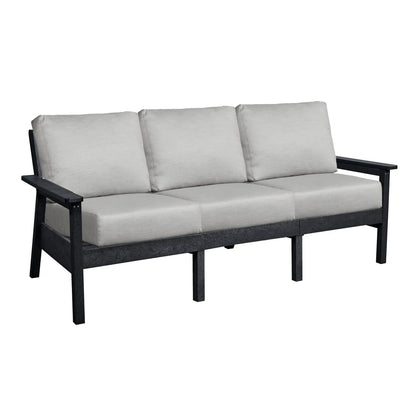 C.R. Plastic Products Tofino Deep Seating  Sofa with Sunbrella Cushions