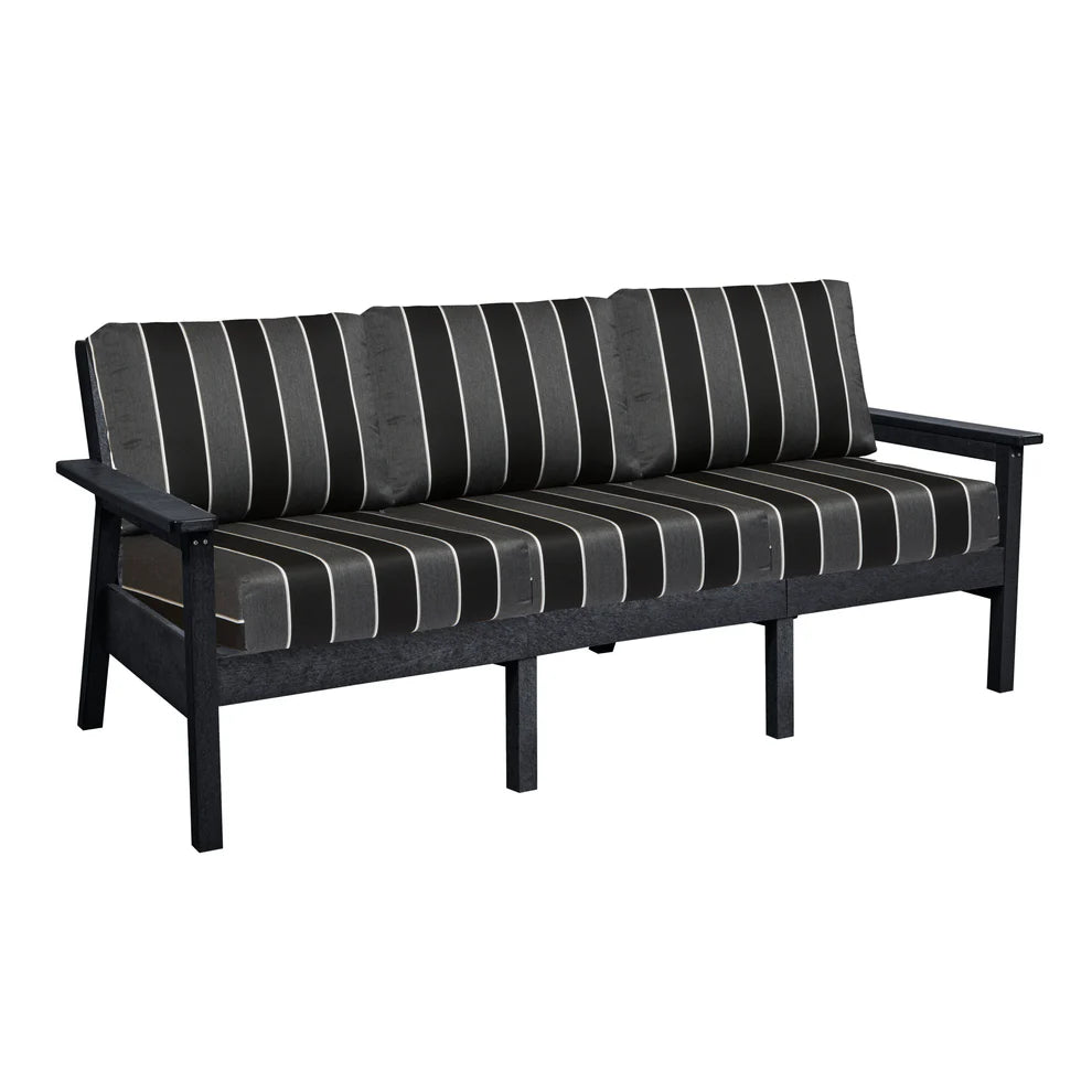 C.R. Plastic Products Tofino Deep Seating  Sofa with Sunbrella Cushions