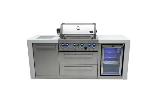 Mont Alpi 4-Burner Deluxe With Fridge Cabinet