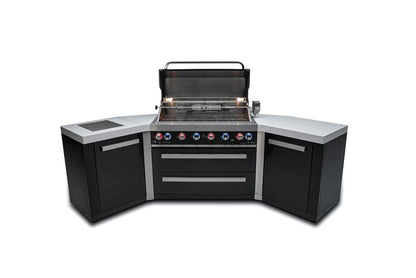 Mont Alpi Black Series 6-Burner Island with 45-degree corners