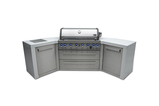 Mont Alpi 6-Burner Deluxe Island with 45-Degree Corners