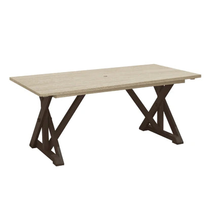 C.R. Plastic Products Harvest Wide Dining Table
