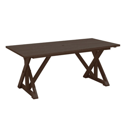 C.R. Plastic Products Harvest Wide Dining Table