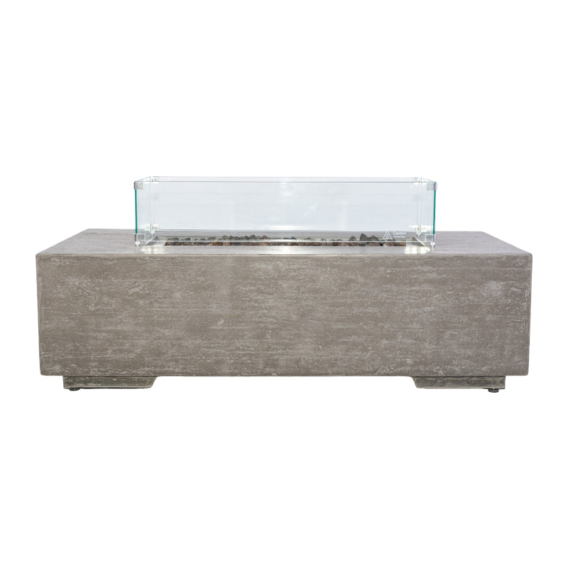 1867 Brannan Rectangular Fire Table