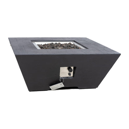 1867 O'Hara Fire Table Coffee Black w/Fabric Cover