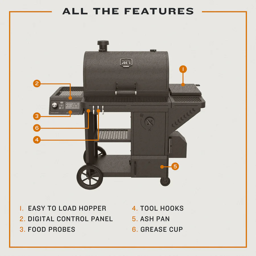 Oklahoma Joe's Tahoma 1200A DLX Auto-Feed Charcoal Grill
