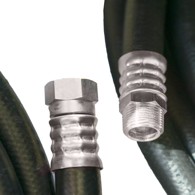 Barbecues Galore Barbecue Parts > Hoses & Fittings > Hoses 1/2” NG/LP Hose Male Pipe Thread To Female Flare - CSA Approved