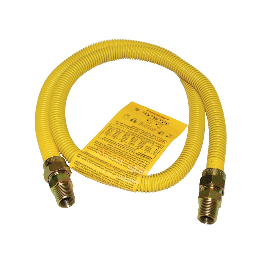 Barbecues Galore Barbecue Parts > Hoses & Fittings > Hoses 48 Inches 1/2" NG/LP MALE PIPE THREAD TO MALE PIPE THREAD APPLIANCE HOSES -  CSA APPROVED
