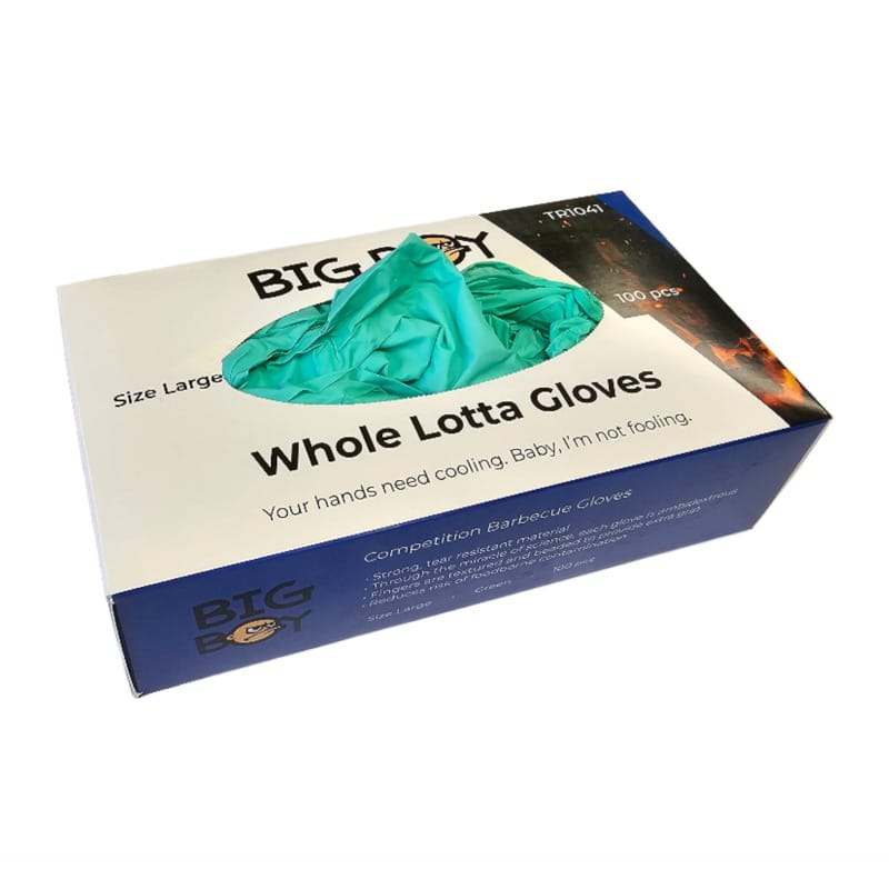 Big Boy Barbecue Accessories > Food Preparation > Gloves and Mitts Big Boy Whole Lotta Gloves Biodegradable Nitrile Gloves