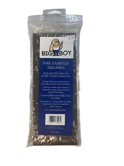 Big Boy Barbecue Accessories > Smoking Accessories > Charcoal Accessories > Fire Starters Big Boy Fire-Starter Squares