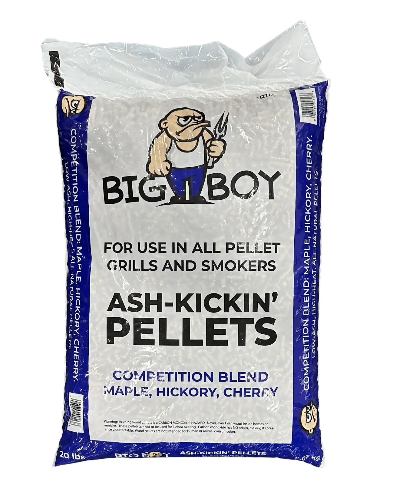 Big Boy Wood & Charcoal > Smoke Pellets Big Boy Ash-Kickin Pellets 20 lbs Competition Blend