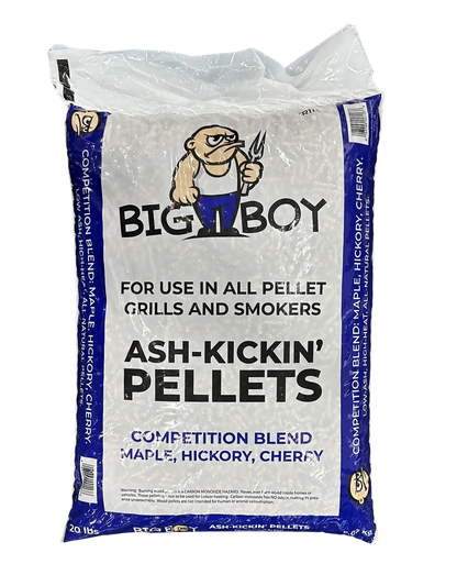 Big Boy Wood & Charcoal > Smoke Pellets Big Boy Ash-Kickin Pellets 20 lbs Competition Blend