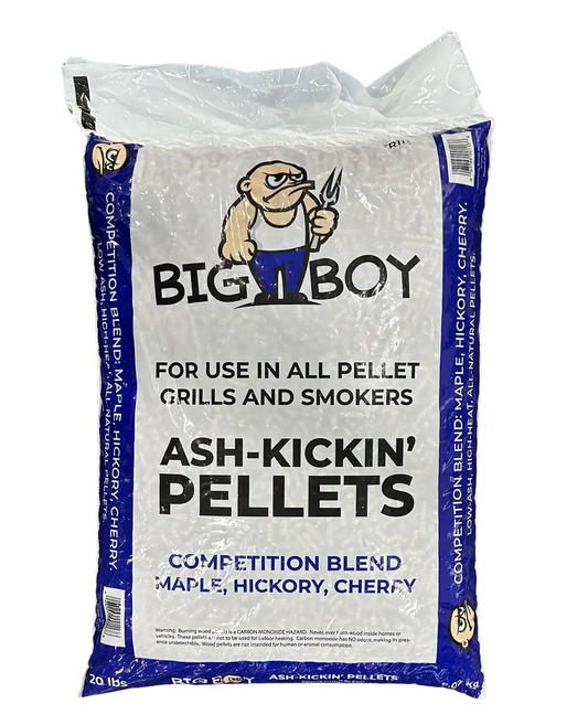 Big Boy Wood & Charcoal > Smoke Pellets Big Boy Ash-Kickin Pellets 20 lbs Competition Blend
