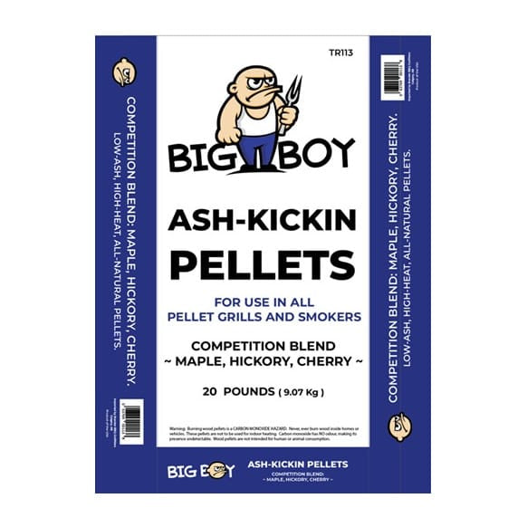 Big Boy Wood & Charcoal > Smoke Pellets Big Boy Ash-Kickin Pellets 20 lbs Competition Blend