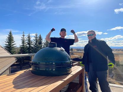 Big Green Egg Barbecue Accessories > Carts & Stands > Stand Big Green Egg Acacia Wood Table