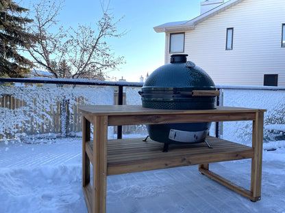 Big Green Egg Barbecue Accessories > Carts & Stands > Stand Big Green Egg Acacia Wood Table