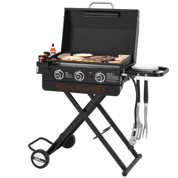 Brander Outdoor Cooking > Gas Grills > Griddle 3 Burner Gas Portable Griddle