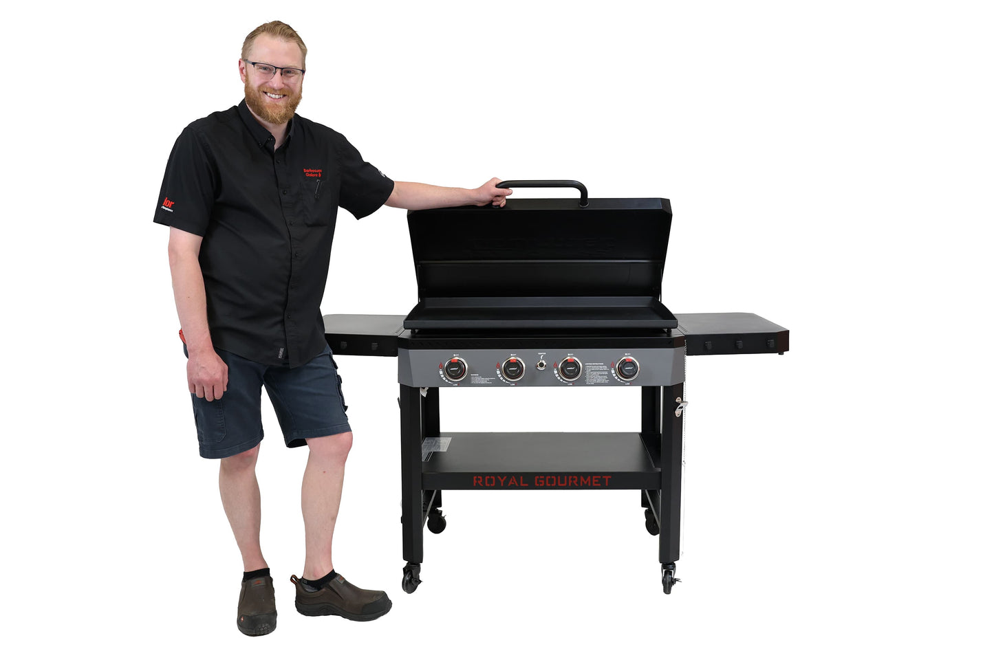 Brander Outdoor Cooking > Gas Grills > Griddle Brander 36" 4 Burner Griddle