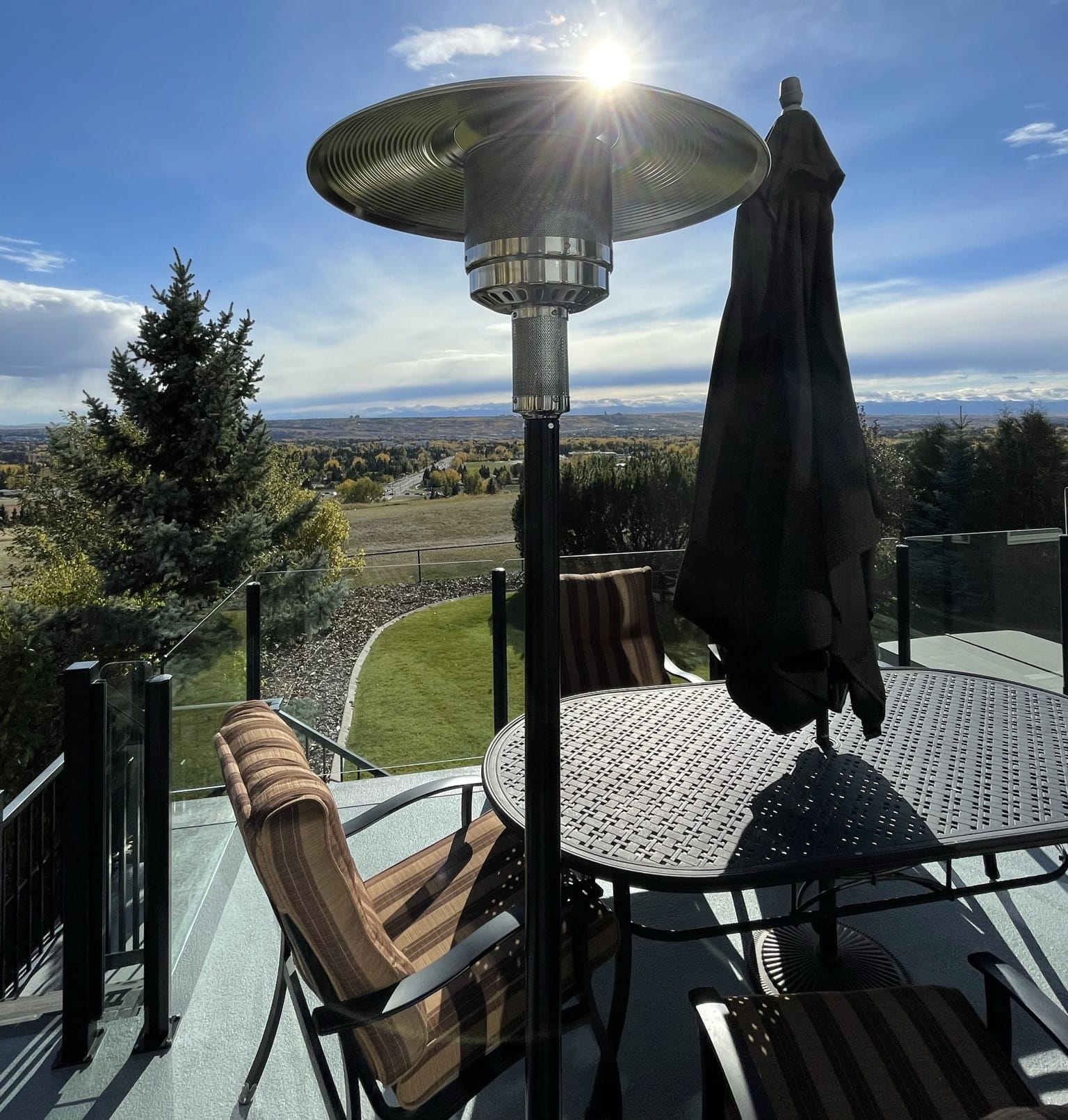 Brander Outdoor Living > Heating > Patio Heaters > Freestanding Brander Black Patio Heater - Natural Gas