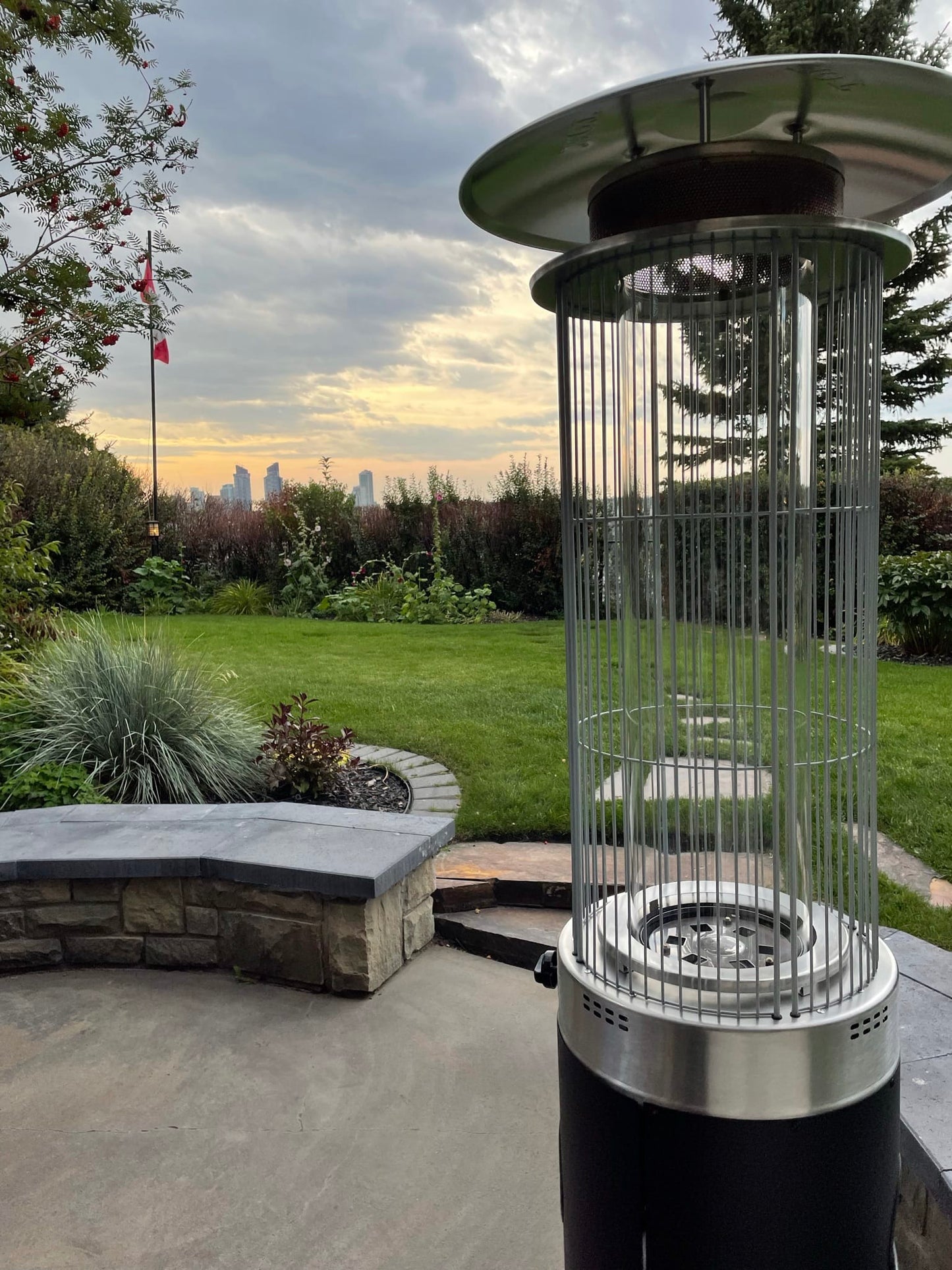 Brander Outdoor Living > Heating > Patio Heaters > Freestanding Brander Spiral Flame Patio Heater with Flameguard - Propane