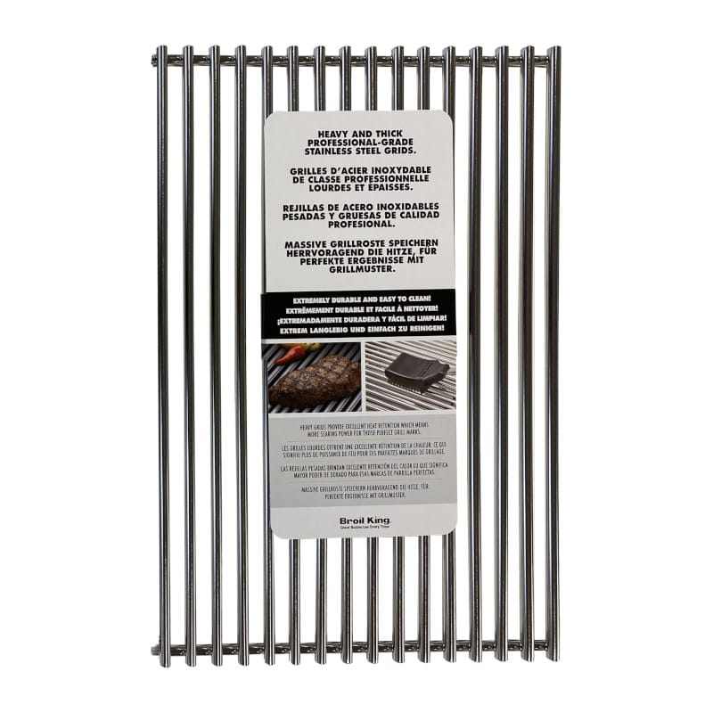 Broil King Cooking Grates - Stainless Steel Broil King 52002284 Sterling Stainless Steel Cooking Grid - Single Grid