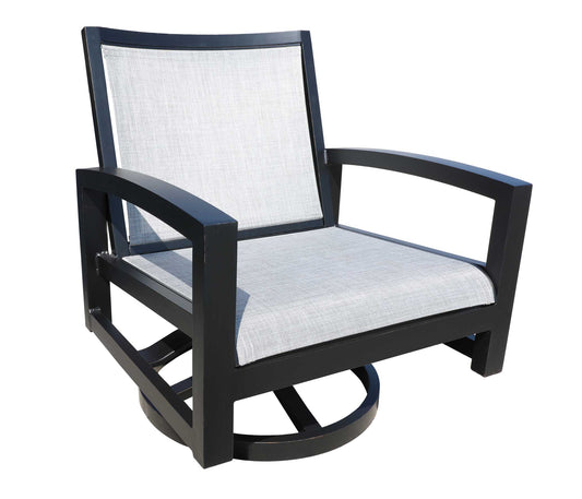Cabana Coast Outdoor Living > Patio Furniture > Deep Seating Black / Sailing Seagull Cabana Coast Millcroft Swivel Chair
