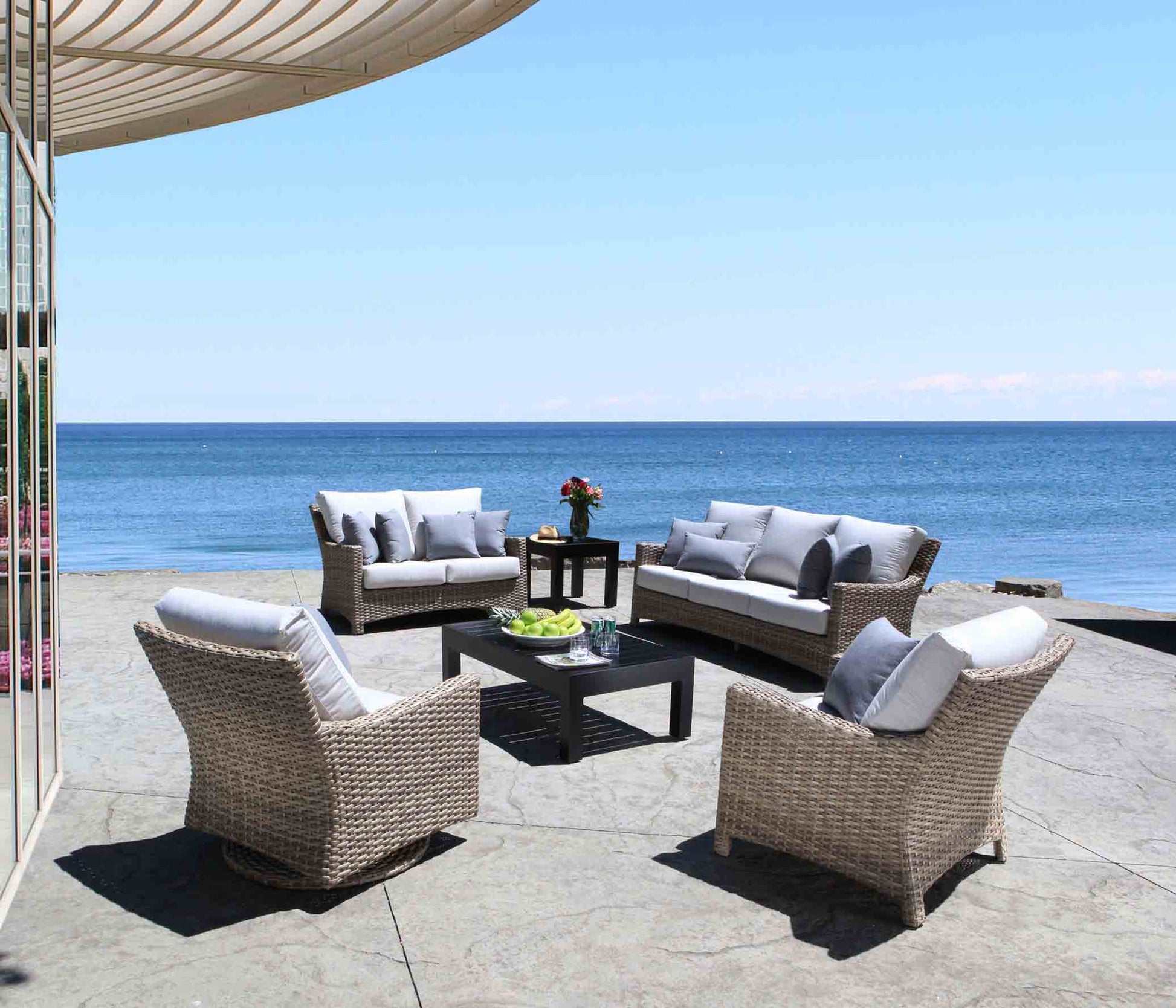 Cabana Coast Outdoor Living > Patio Furniture > Deep Seating Cabana Coast Riverside Sofa