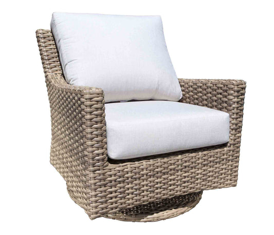 Cabana Coast Outdoor Living > Patio Furniture > Deep Seating Drift Teak / Cast Silver Cabana Coast Riverside Lounge Swivel Chair
