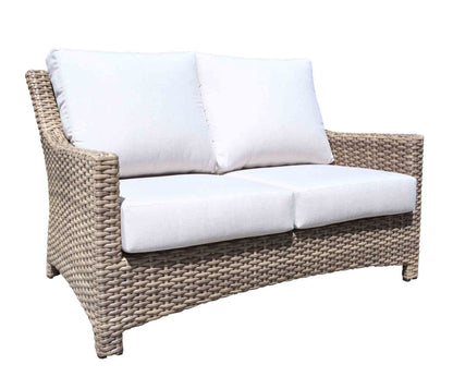Cabana Coast Outdoor Living > Patio Furniture > Deep Seating Drift Teak / Cast Silver Cabana Coast Riverside Love Seat