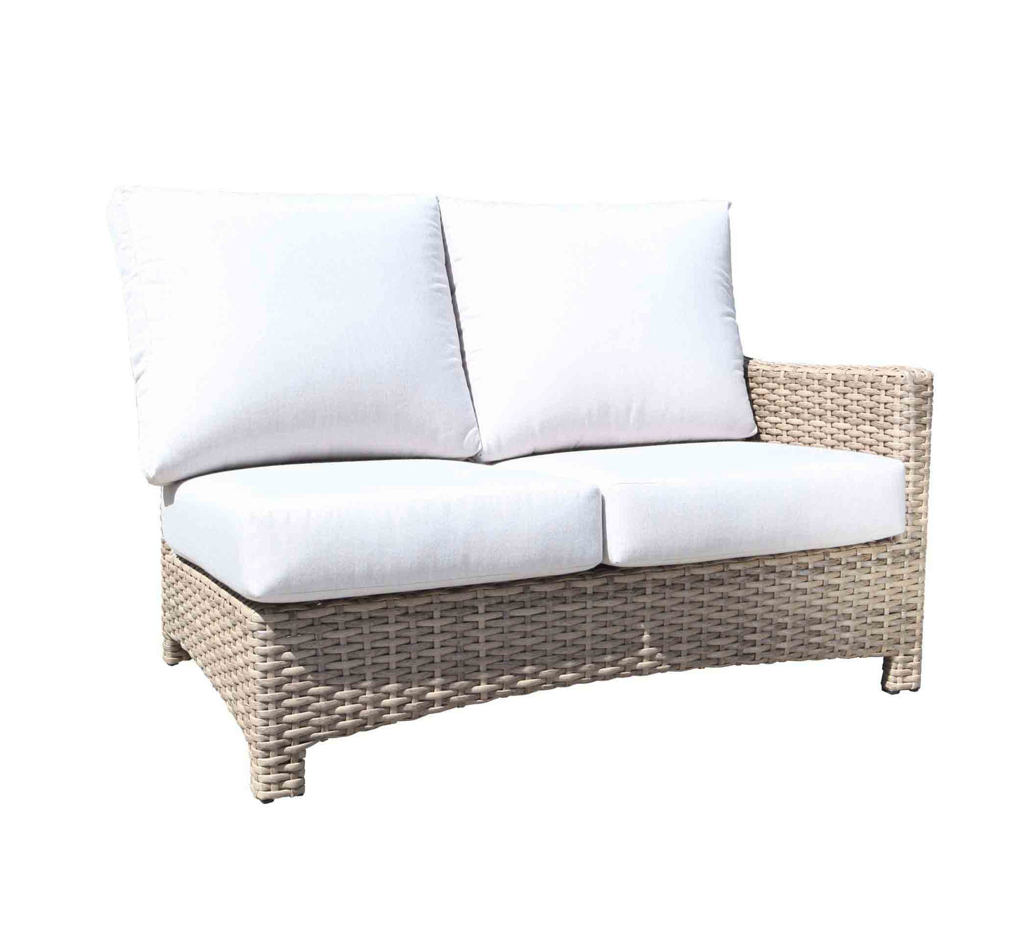 Cabana Coast Outdoor Living > Patio Furniture > Deep Seating Drift Teak / Cast Silver Cabana Coast Riverside Sectional Right Module