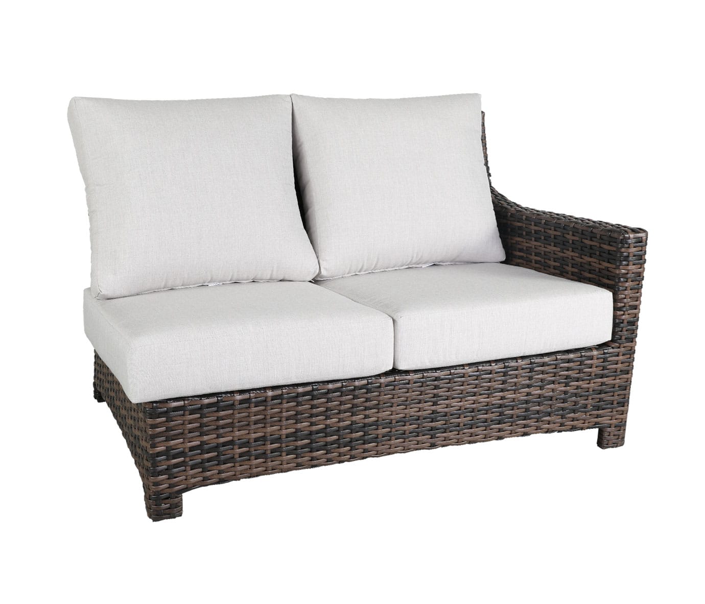 Cabana Coast Outdoor Living > Patio Furniture > Deep Seating Espresso / Cast Silver Cabana Coast Riverside Sectional Right Module