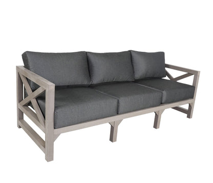 Cabana Coast Outdoor Living > Patio Furniture > Deep Seating Weathered / Italian Sand Cabana Coast Kensington Sofa