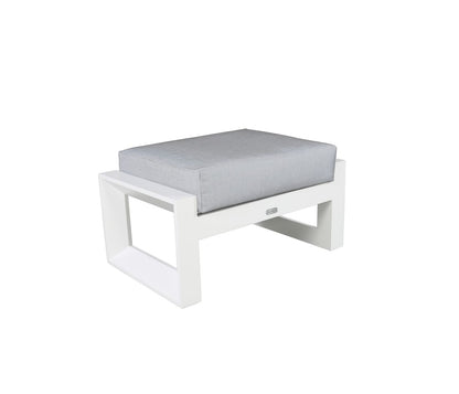 Cabana Coast Outdoor Living > Patio Furniture > Deep Seating White / Idol Pebble Cabana Coast Muse Ottoman