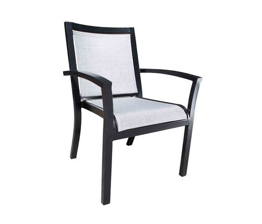 Cabana Coast Outdoor Living > Patio Furniture > Dining Black / Sailing Seagull Cabana Coast Millcroft Dining Arm Chair