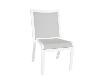 Cabana Coast Outdoor Living > Patio Furniture > Dining White / Sailing Seagull Cabana Coast Millcroft Armless Dining Chair