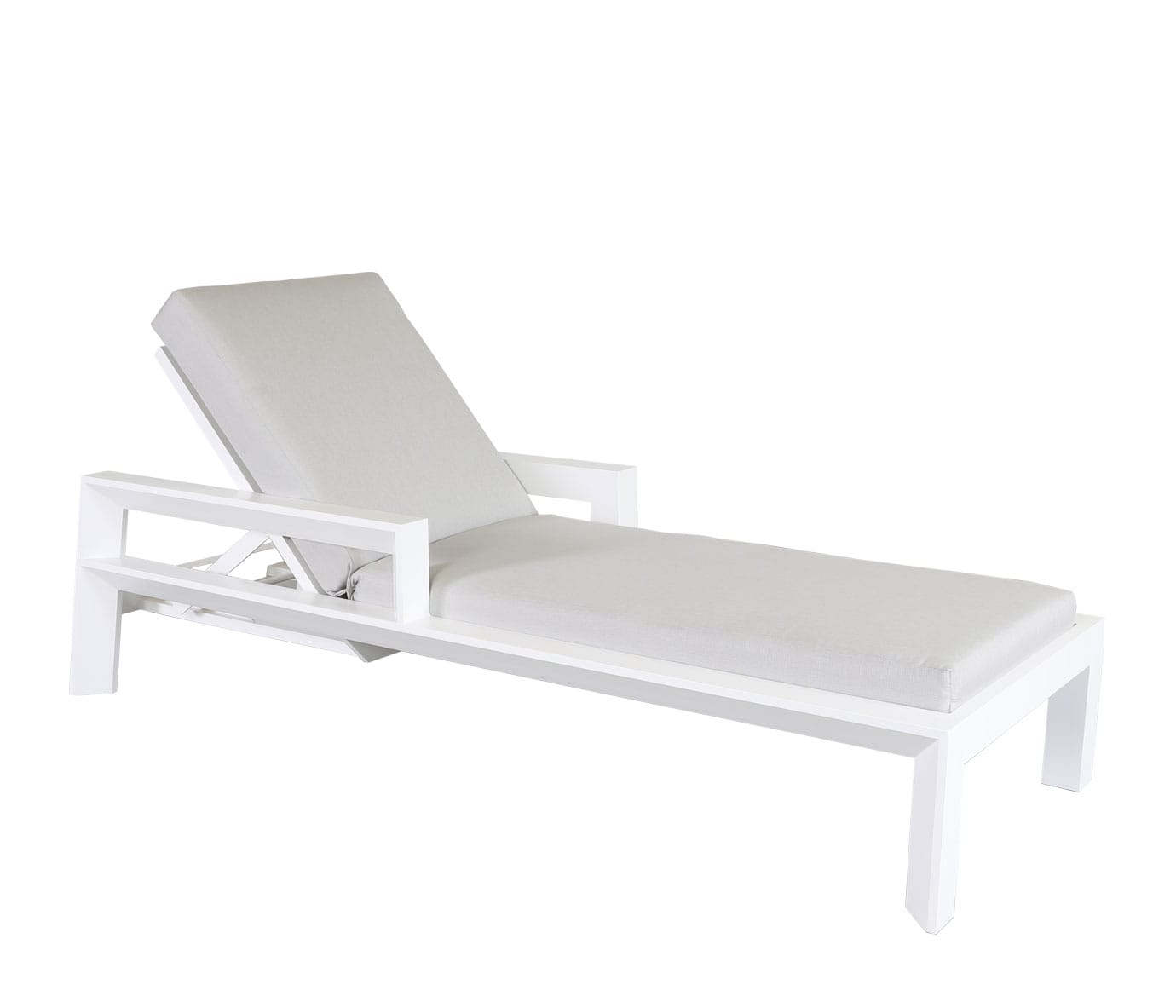 Cabana Coast Outdoor Living > Patio Furniture > Lounge White / Idol Pebble Cabana Coast Muse Lounge Chair
