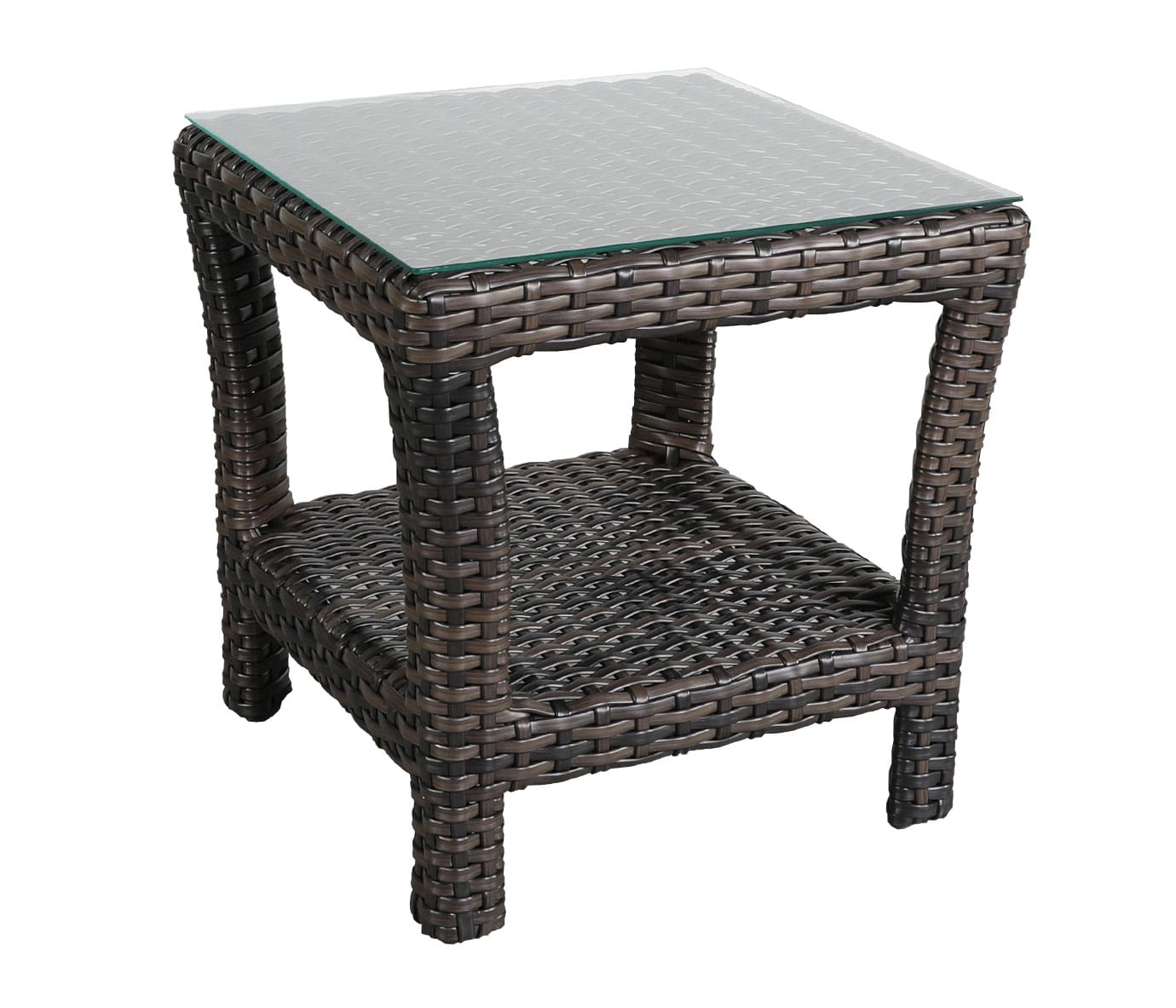 Cabana Coast Outdoor Living > Patio Furniture > Tables & End Tables Espresso Cabana Coast Riverside Square Side Table