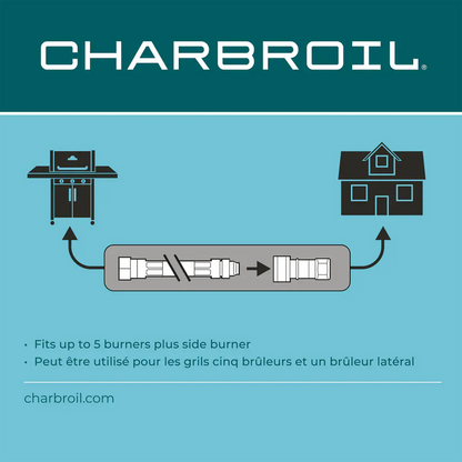 Charbroil Char Broil Natural Gas Conversion Kit for Pro 4 Burner with Side Burner