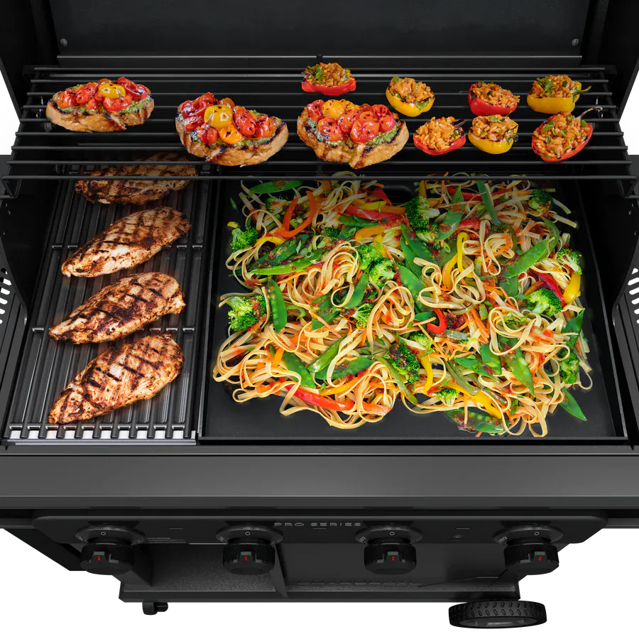 Charbroil Outdoor Cooking > Gas Grills > BBQs Propane Charbroil Pro Series™ 4-Burner Gas Grill and Griddle