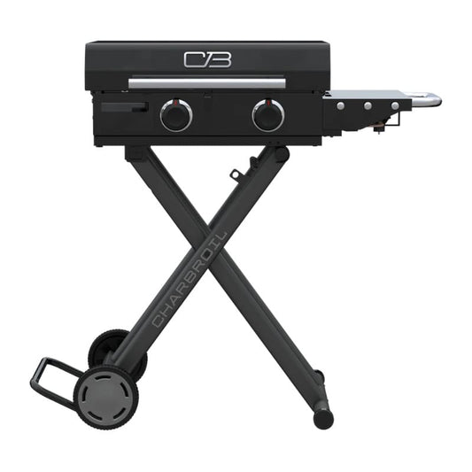 Charbroil Outdoor Cooking > Gas Grills > Griddle Charbroil 2 Burner Folding Cart Griddle