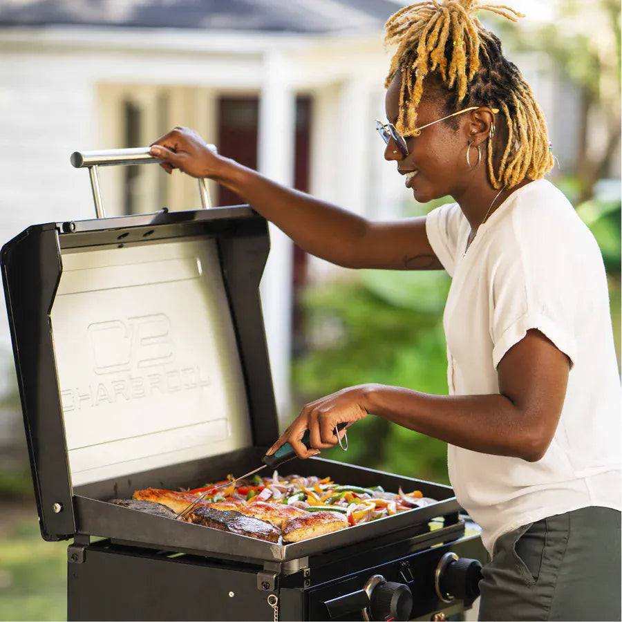 Charbroil Outdoor Cooking > Gas Grills > Griddle Charbroil 2 Burner Folding Cart Griddle