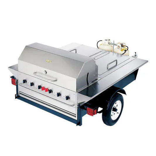 Crown Verity Outdoor Cooking > Commercial Grills Propane Crown Verity Towable Grill - 2 Lockable Compartments