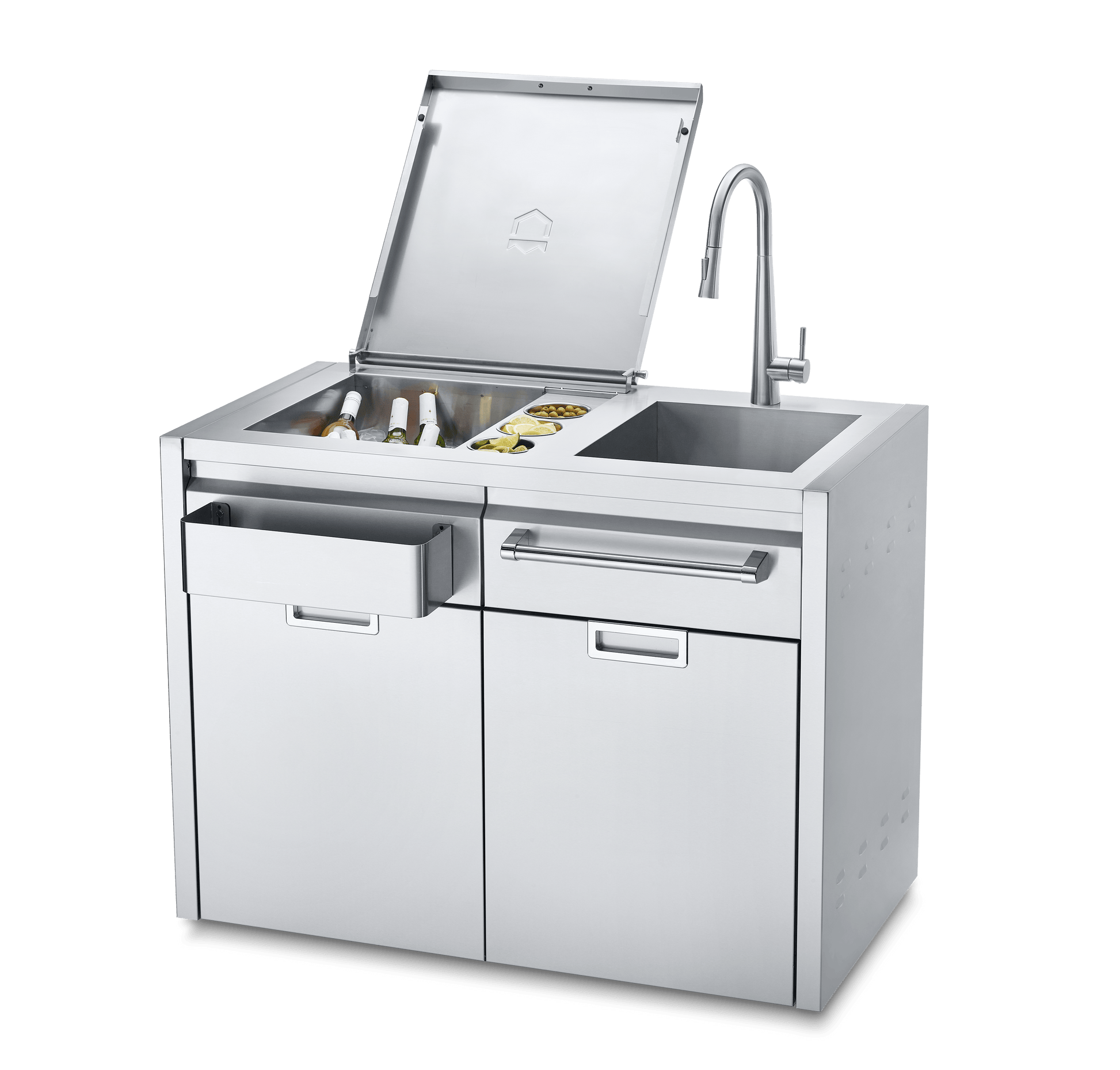 Crown Verity Outdoor Cooking > Outdoor Kitchens > Built In > Accessory Components Crown Verity Modular Beverage Centre