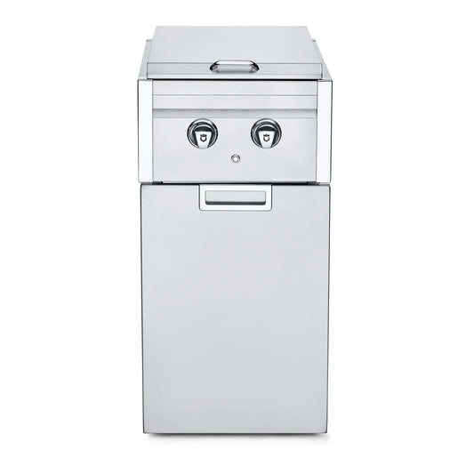 Crown Verity Outdoor Cooking > Outdoor Kitchens > Built In > Accessory Components Propane Infinite Series Cabinet Module with Dual Side Burner and Propane tank Holder