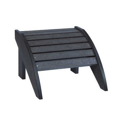 CRP Outdoor Living > Patio Furniture Black C.R. Plastic Products Footstool