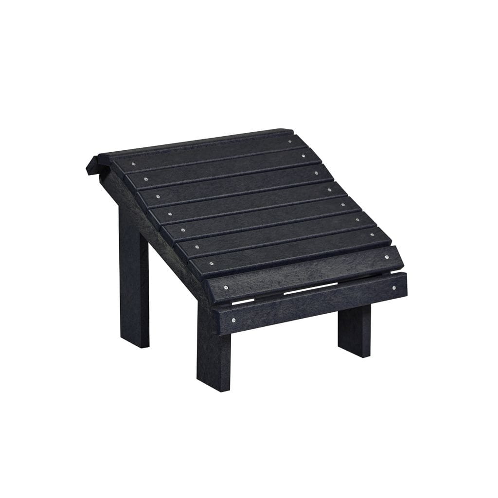 CRP Outdoor Living > Patio Furniture Black C.R. Plastic Products Premium Footstool