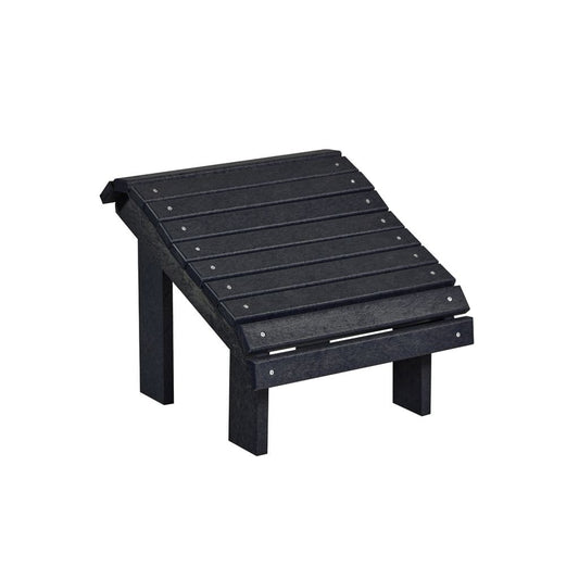 CRP Outdoor Living > Patio Furniture Black C.R. Plastic Products Premium Footstool