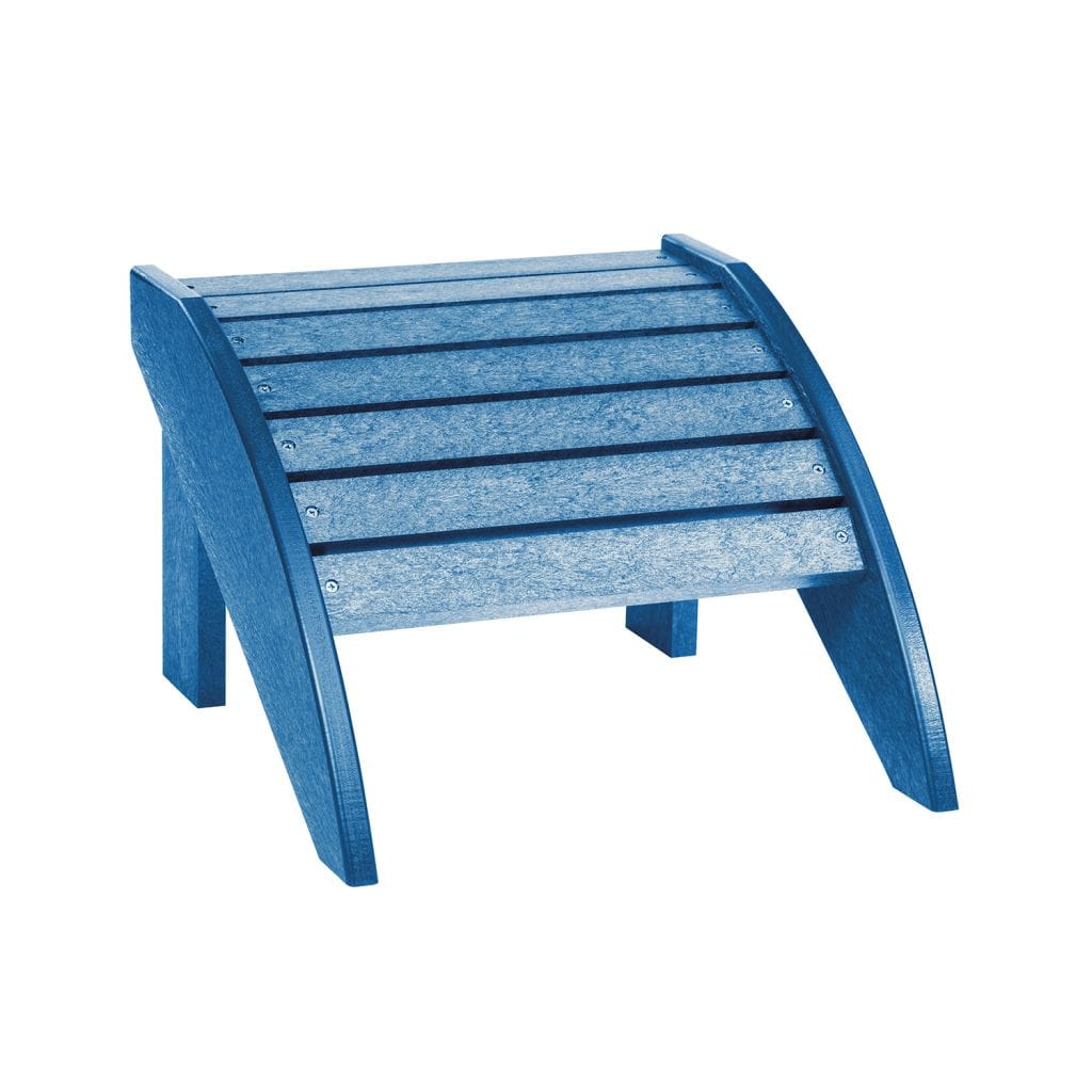 CRP Outdoor Living > Patio Furniture Blue C.R. Plastic Products Footstool